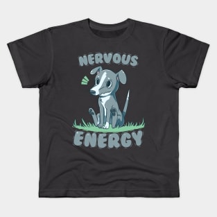 Nervous Energy Greyhound Kids T-Shirt